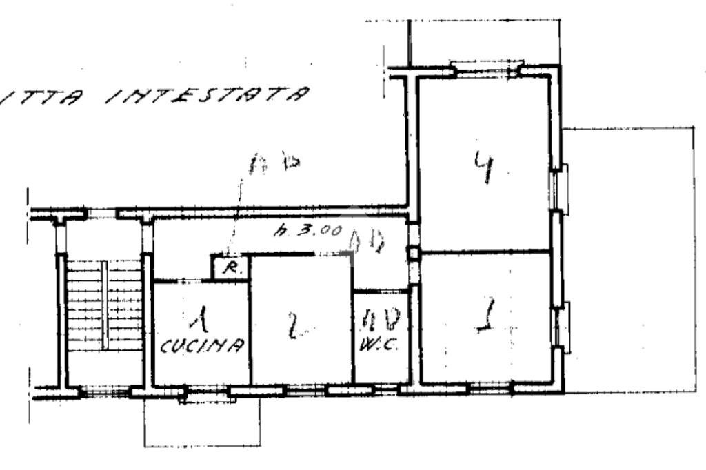 Four-room apartment V. Prima Trasversale, Vezzano Ligure - floor plans 1