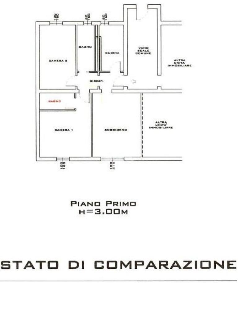 Quadrilocale Via della Canalina, Reggio nell'Emilia - planimetria 1