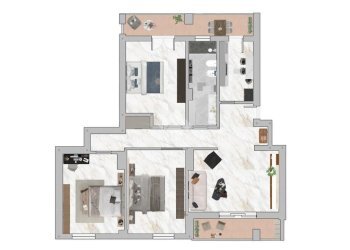 Four-room apartment Via Rimini, Milano (neighborhood Moncucco) - photo 1