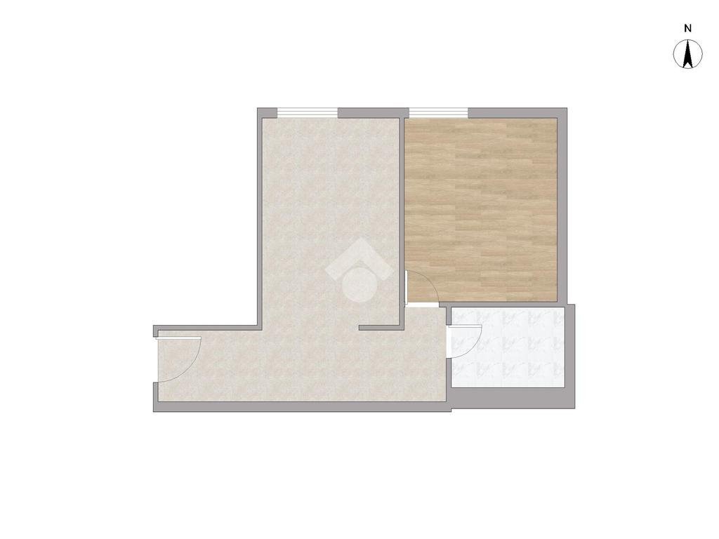 Two-room apartment Via Edolo, Milano (neighborhood Ponte Seveso) - floor plans 1