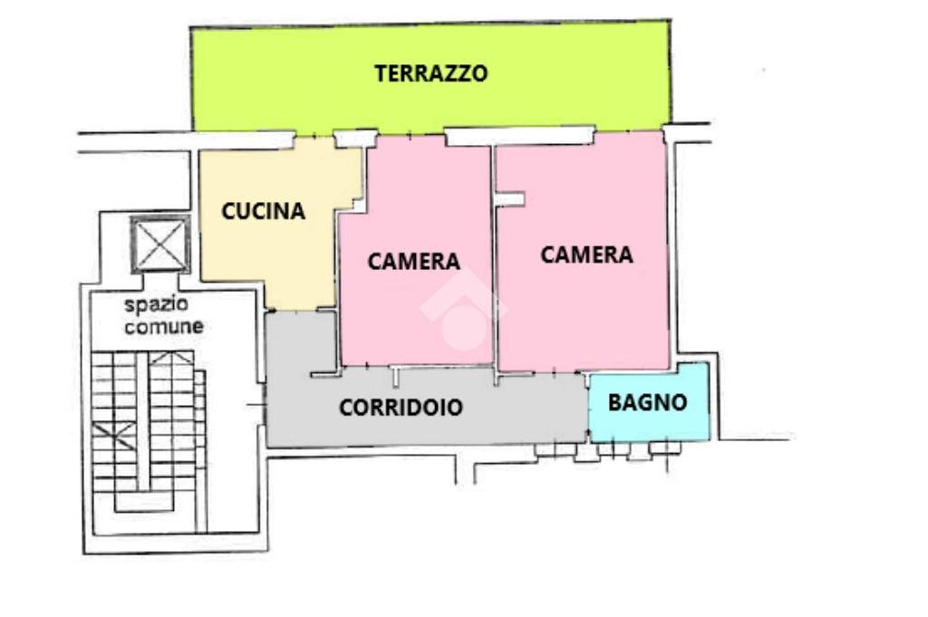 Trilocale Via Ghilini, Alessandria - planimetria 1