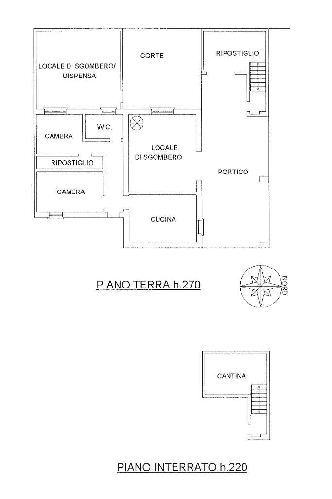 Semi-detached house Via del Progresso, Alessandria - floor plans 1