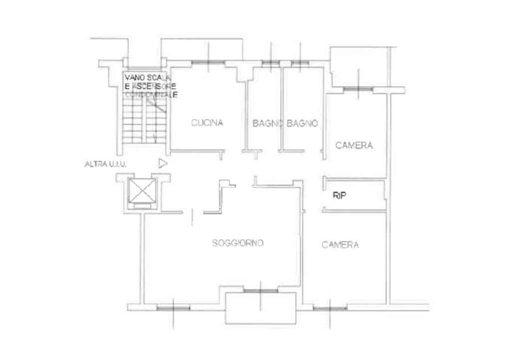Three-room apartment Via Chinotto, Novara - floor plans 1