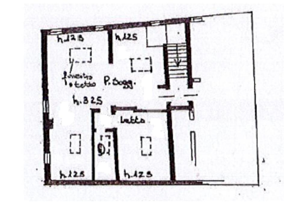 Two-room apartment Via Porta Romana, Ferrara - floor plans 1