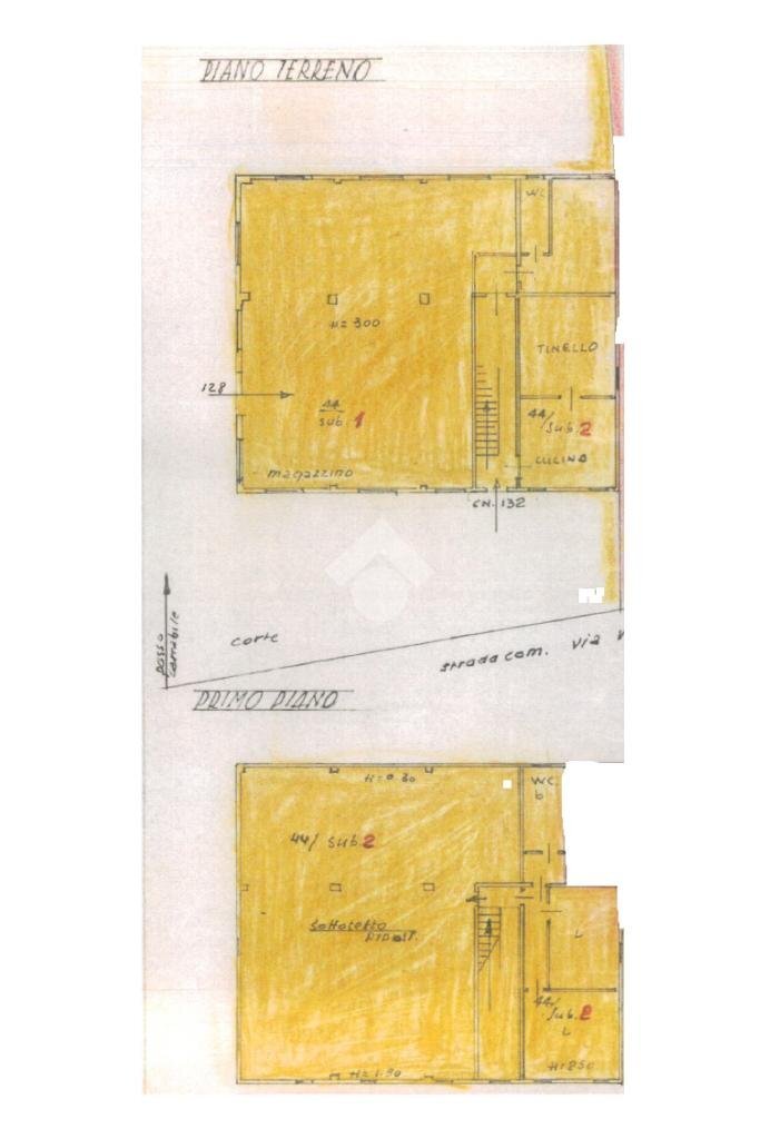 Villa Via Vallelunga, Ferrara (neighborhood Pontelagoscuro) - floor plans 1