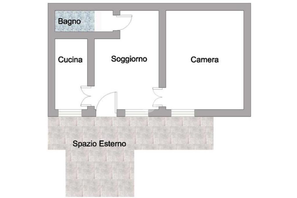 Bilocale Via Livello, Rho - planimetria 1