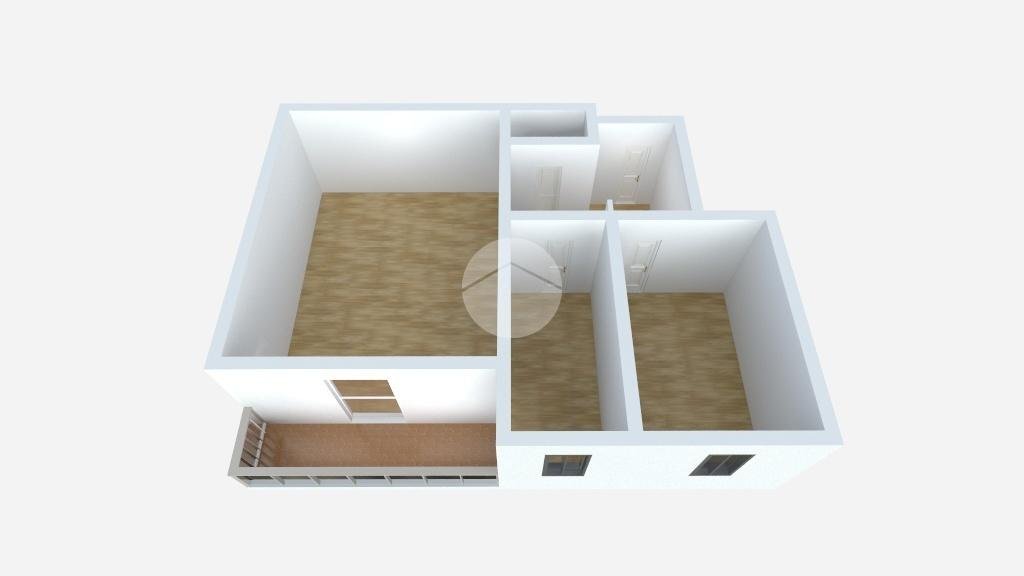 Two-room apartment Via Vittorio Veneto, Cesano Boscone - floor plans 1