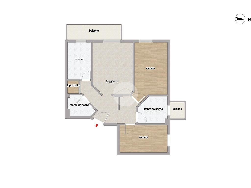 Three-room apartment Via Giuseppe Di Vittorio, Settimo Milanese - floor plans 1