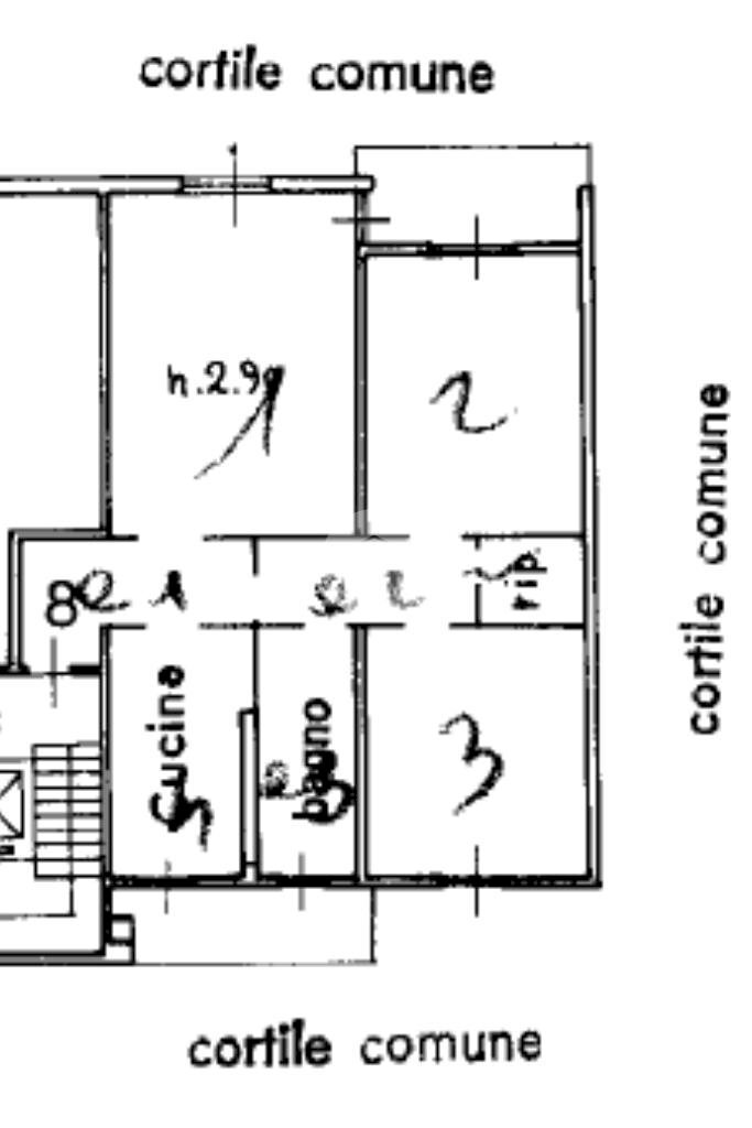 Trilocale Via Niccolò Copernico, Corsico - planimetria 1