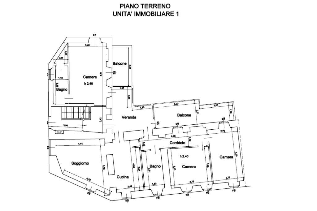 Quadrilocale Via Duca D'Aosta, Pettinengo - planimetria 1
