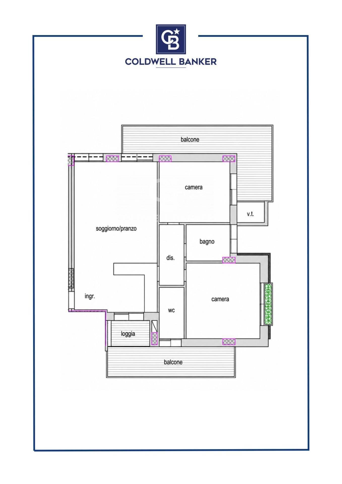 Foto 12 - Trilocale Viale Abba
 
snc, Riccione - planimetria 1