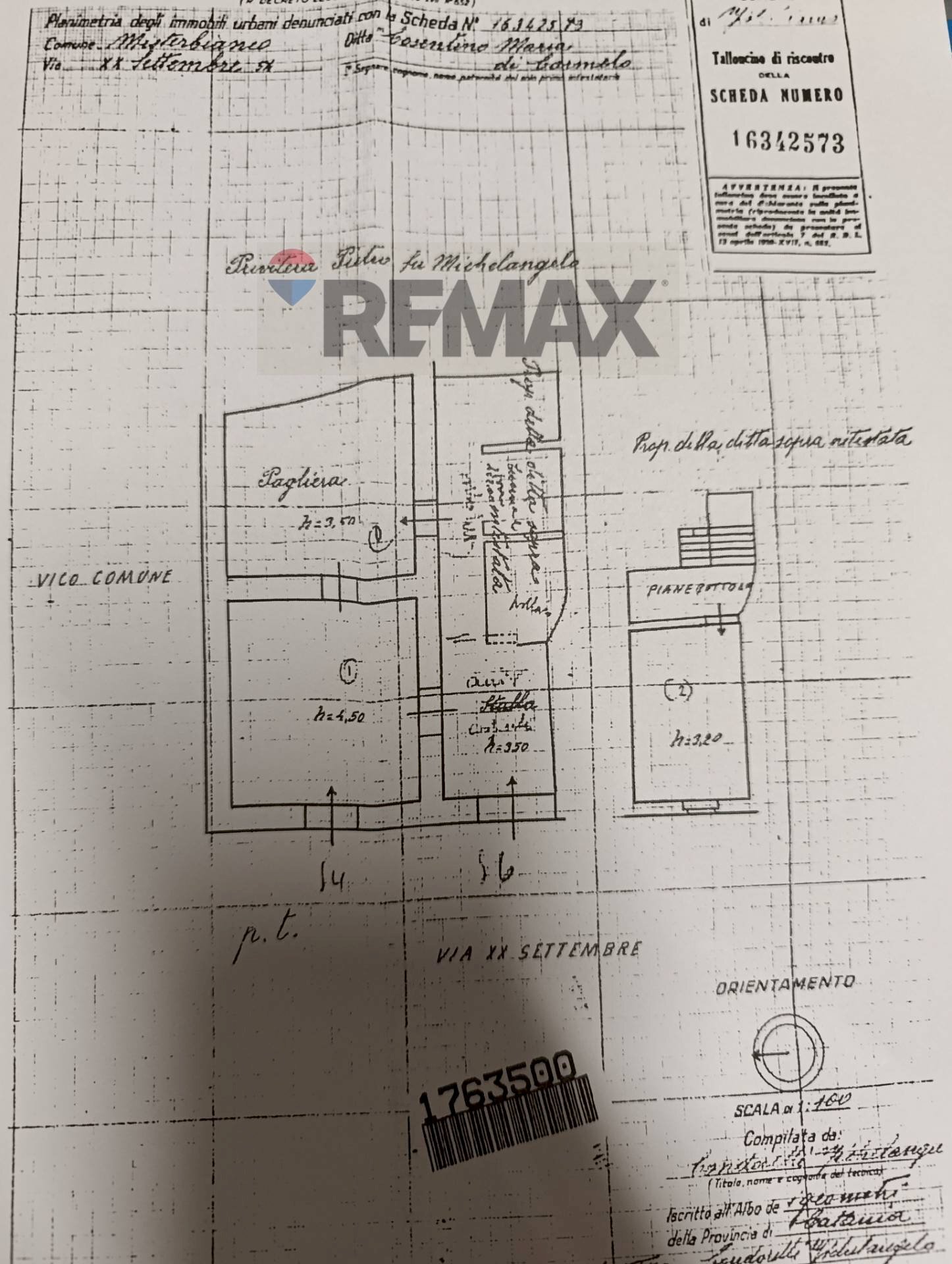 Pianta 2D - Casa indipendente via XX Settembre
 
96, Misterbianco - planimetria 1