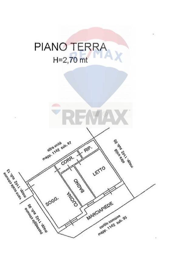 Pianta 2D - Two-room apartment Via Villa Santa Maria
 
73, Viadana - floor plans 1