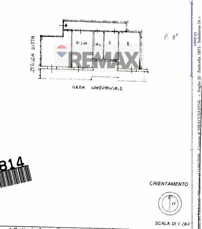 Pianta 2D - Trilocale viale santa panagia
 
136 G/3, Siracusa - planimetria 1