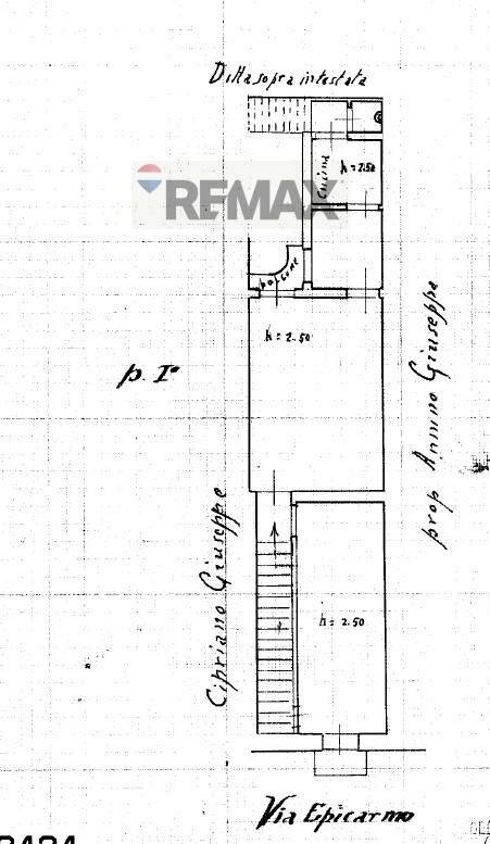 Pianta 2D - Independent house Via Epicarmo
 
62, 64, Augusta - floor plans 1