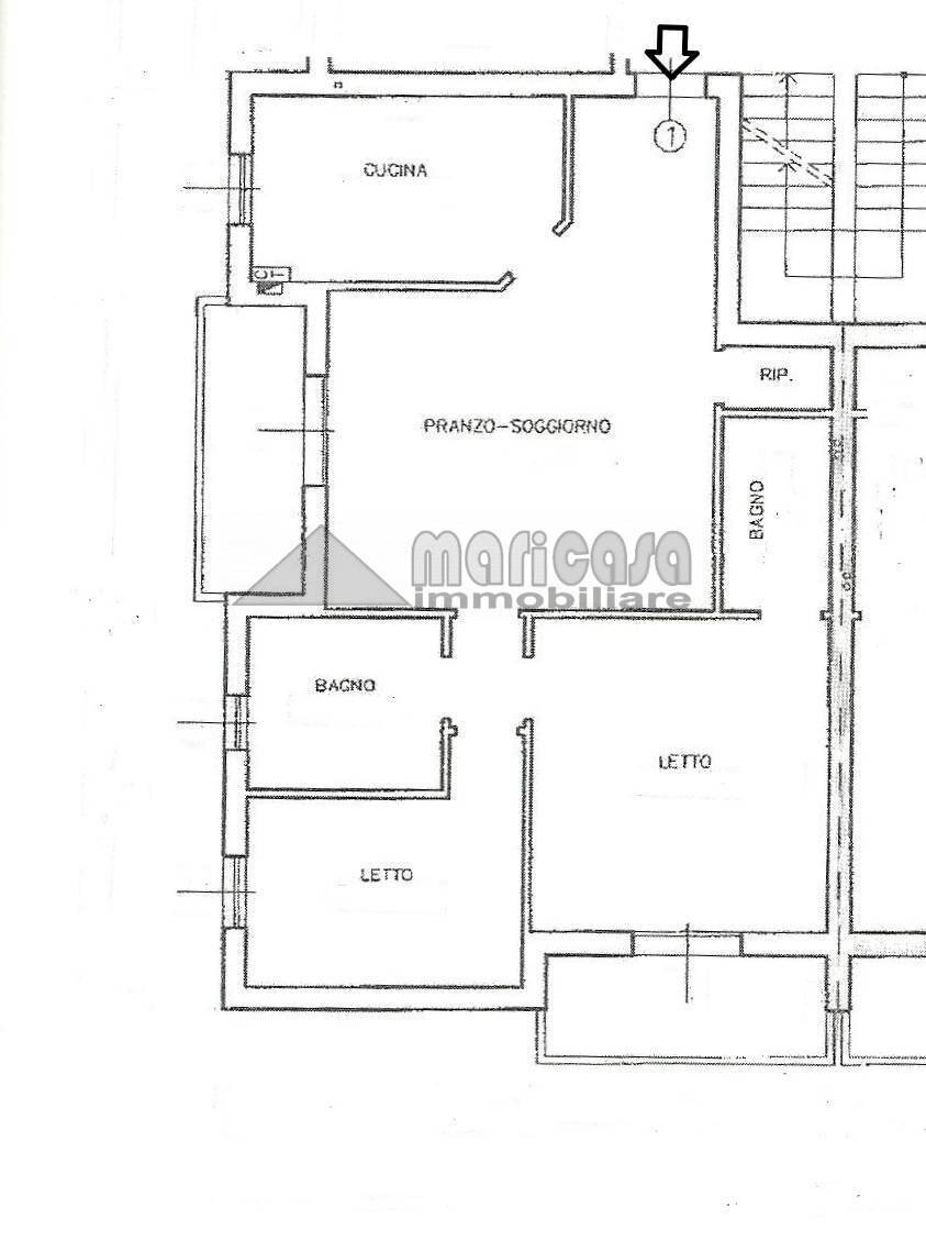 Foto 27 - Three-room apartment via Cavallari, Ferrara - floor plans 1