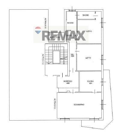 Pianta 2D - Three-room apartment Via Claudio Monteverdi
 
1, Parma - floor plans 1