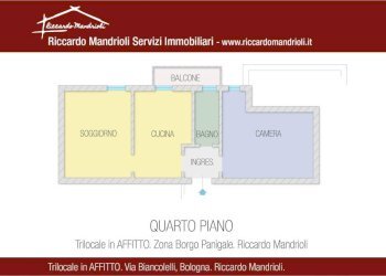 Planimetria - Three-room apartment via Domenico Biancolelli, Bologna (neighborhood Borgo Panigale) - photo 1