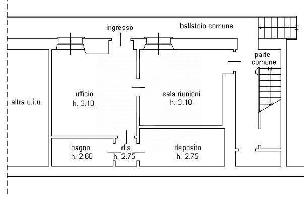 UFFICIO - Office Via Dante Alighieri
 
6, Opera - floor plans 1