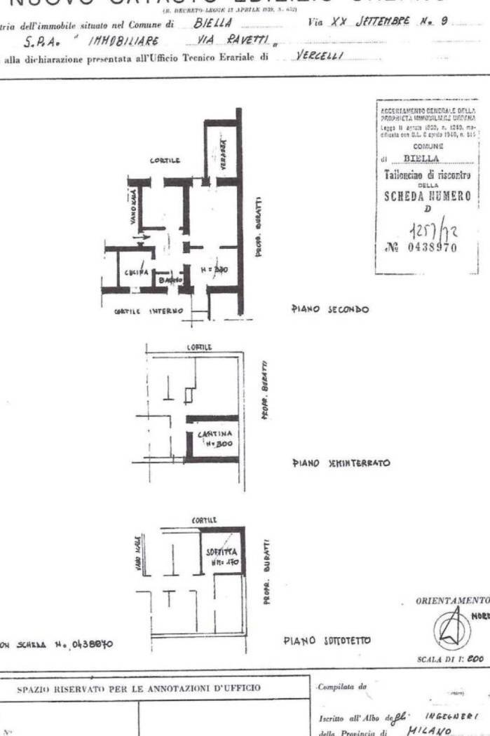 Quadrilocale via 20 Settembre, 9, Biella - planimetria 1