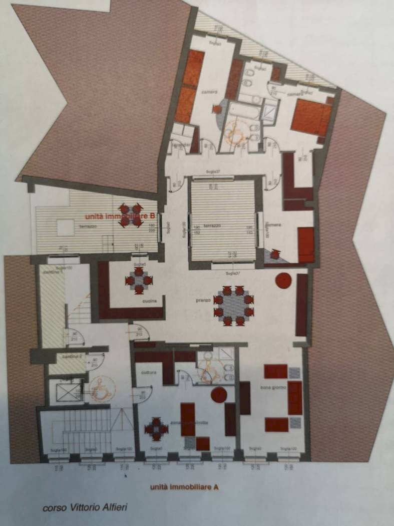 Appartamento corso Vittorio Alfieri, 231, Asti - planimetria 1