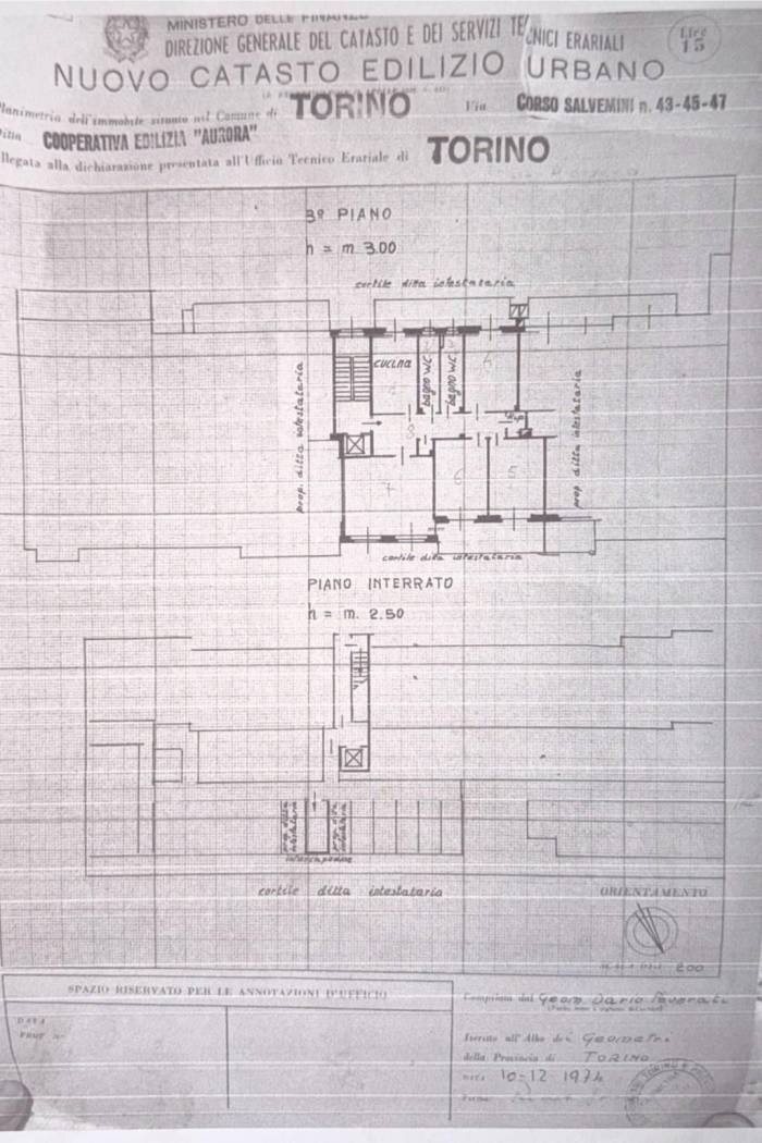 Appartamento corso Gaetano Salvemini, 45, Torino (zona Mirafiori Nord) - planimetria 1