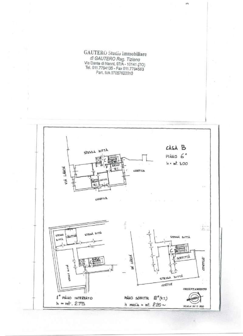 planimetria appartamento e pertinenze_page-0001 - Quadrilocale Via Lancia, 138, Torino (zona Pozzo Strada) - planimetria 1