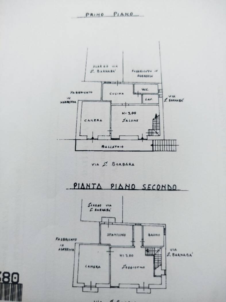 Independent house via Santa Barbara, 57, Catania - floor plans 1