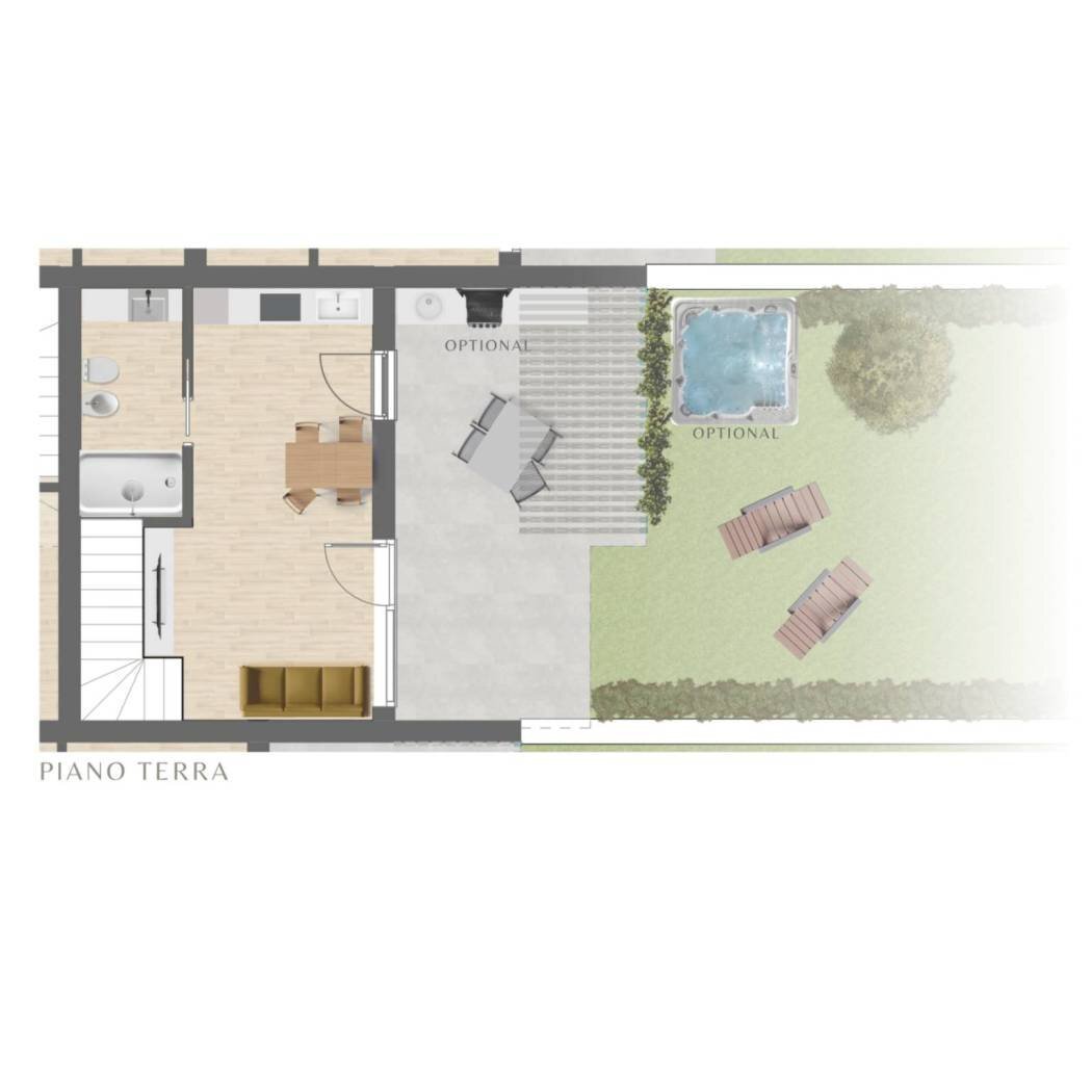 Terraced Villa Litoranea, Montalto di Castro - floor plans 1