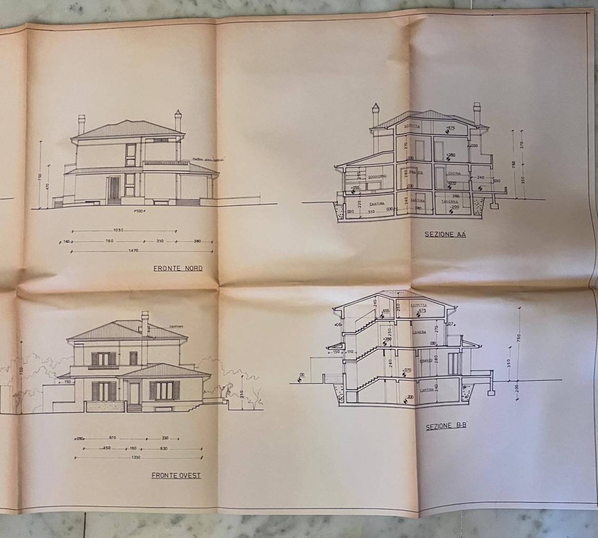 Villa via Cavaiola, frazione Fontia, Carrara - planimetria 1