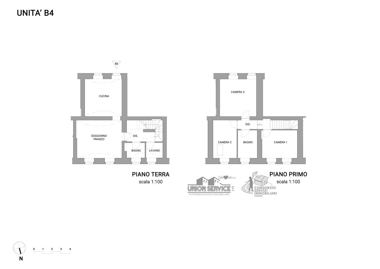 B4.jpg - Townhouse Strada Consortile 22, Parma - floor plans 1