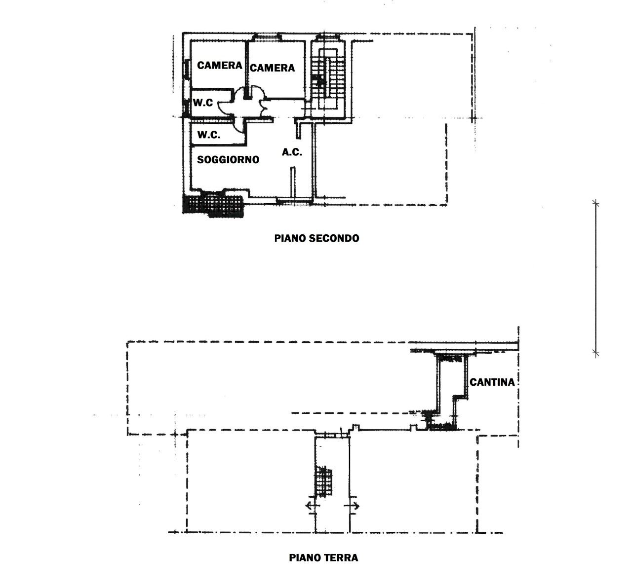 PLANI STATO ATTUALE.jpg - Three-room apartment Strada Tuderte 52, Perugia - floor plans 1