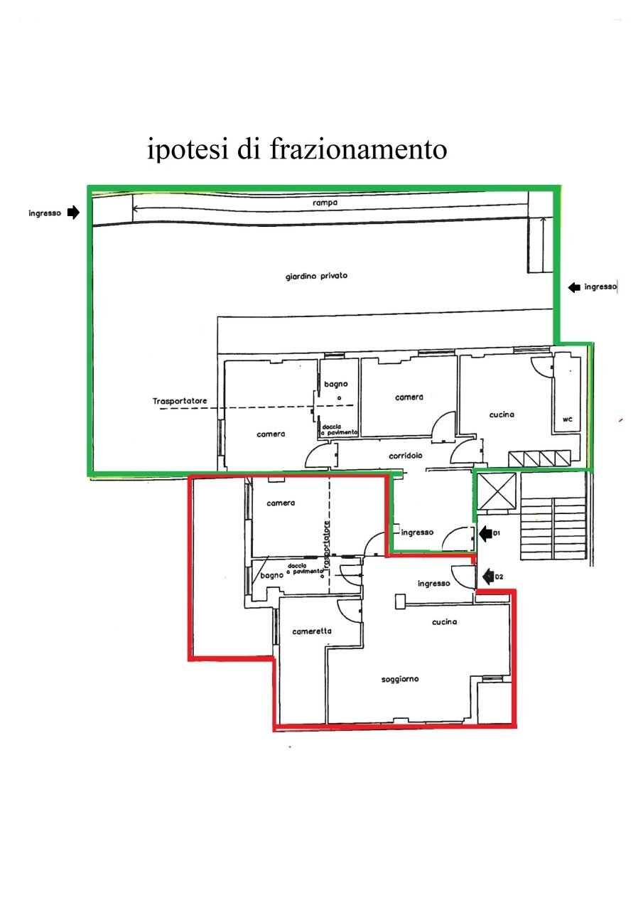 plani jpg.jpg - Apartment Via Ferdinando Magellano 53, Perugia (neighborhood Ferro di Cavallo) - floor plans 1