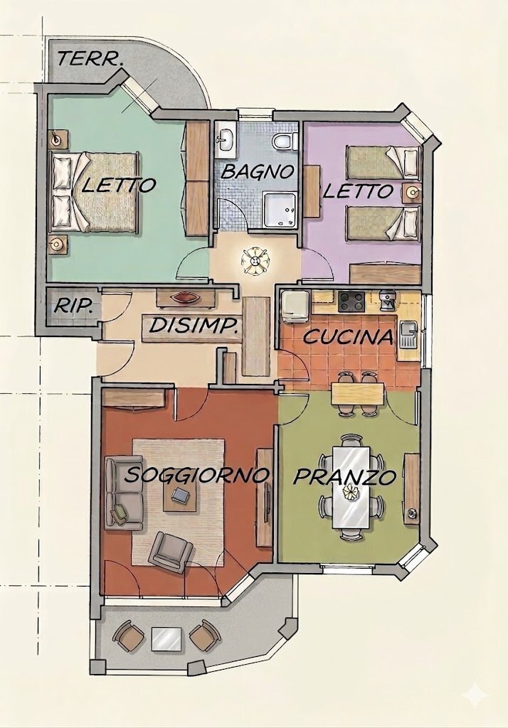 arredo.jpg - Appartamento Viale della Costituzione 6, Valsamoggia - planimetria 1