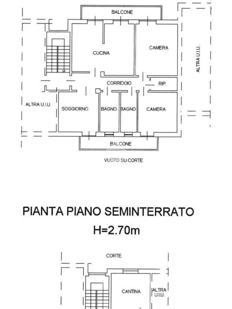 Quadrilocale Via circonvallazione, Pavone Canavese - planimetria 1