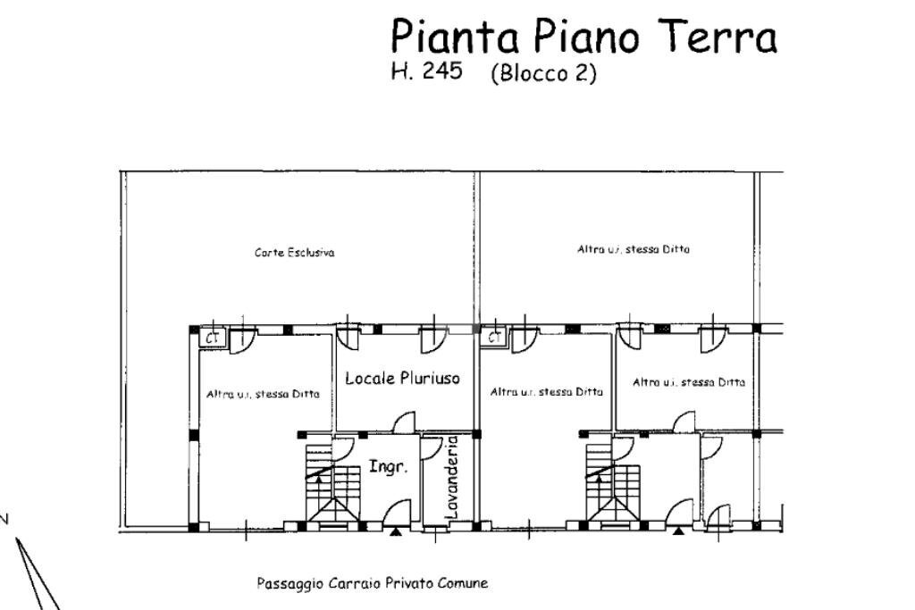 Terraced Villa Via Roma, Candiolo - floor plans 1