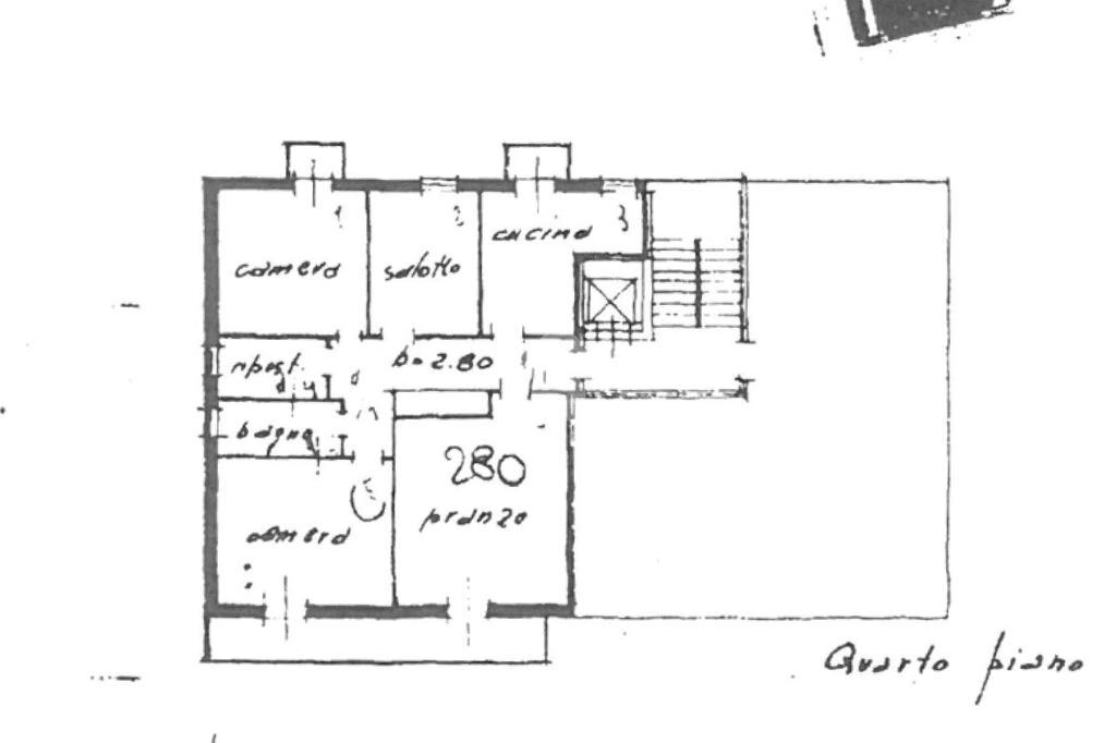 Apartment Viale Santarosa, Riccione - floor plans 1