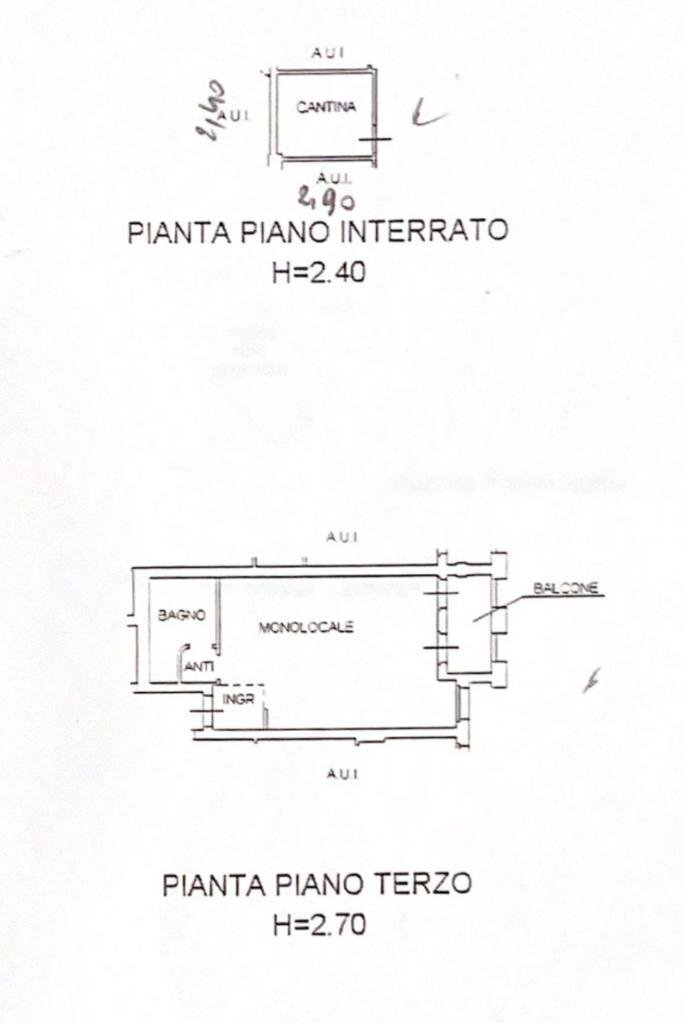 Monolocale Via Ciro Menotti, Cesena - planimetria 1
