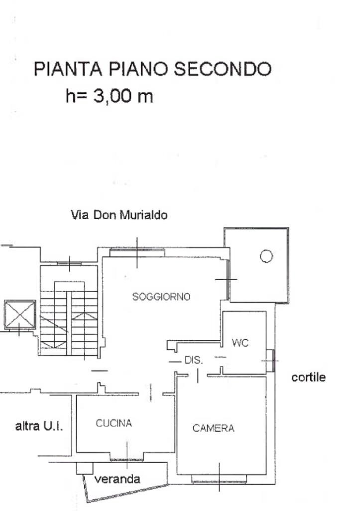 Three-room apartment Via don murialdo, Torino (neighborhood Pozzo Strada) - floor plans 1