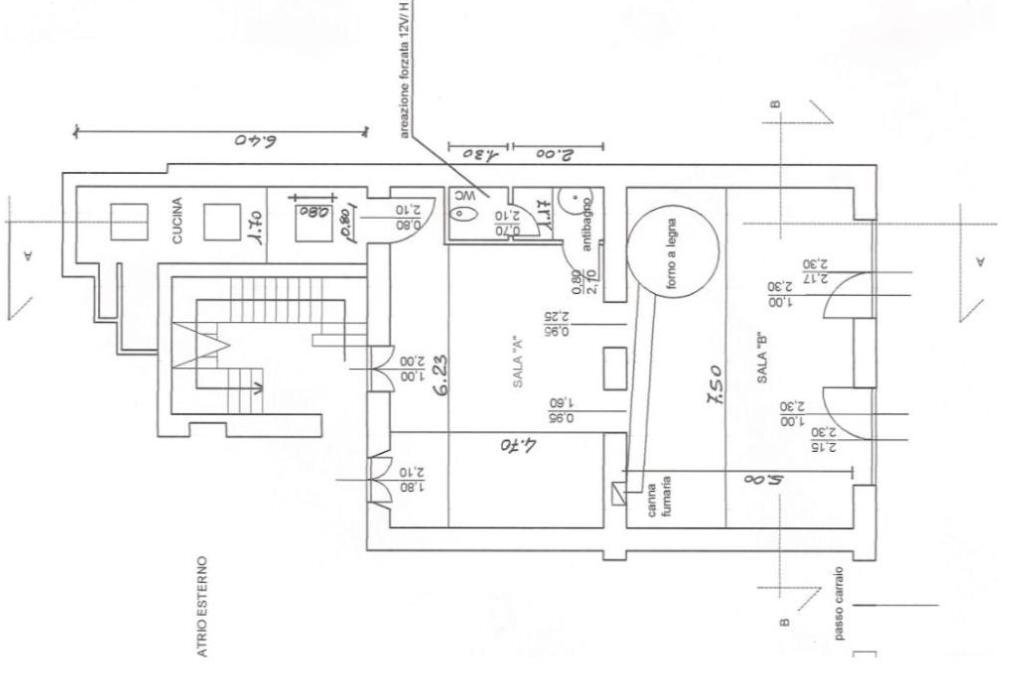 Commercial Activity via Casella, Milano - floor plans 1