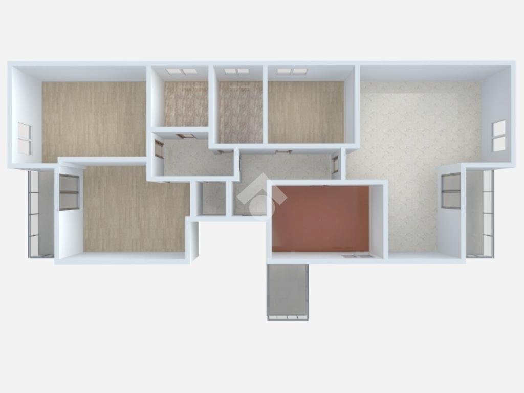 Four-room apartment Via palmaria, Milano (neighborhood Affori) - floor plans 1