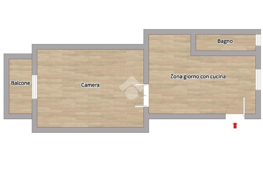Two-room apartment Via Garigliano, Milano (neighborhood Isola) - floor plans 1