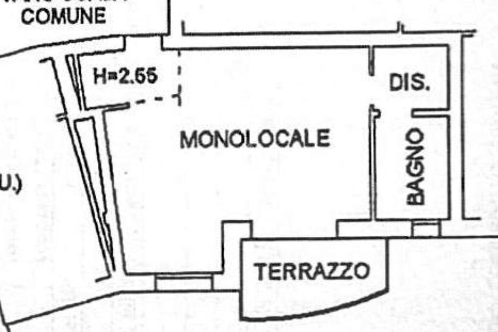 One-room apartment Via Giuseppe Impastato, Castel Maggiore - floor plans 1