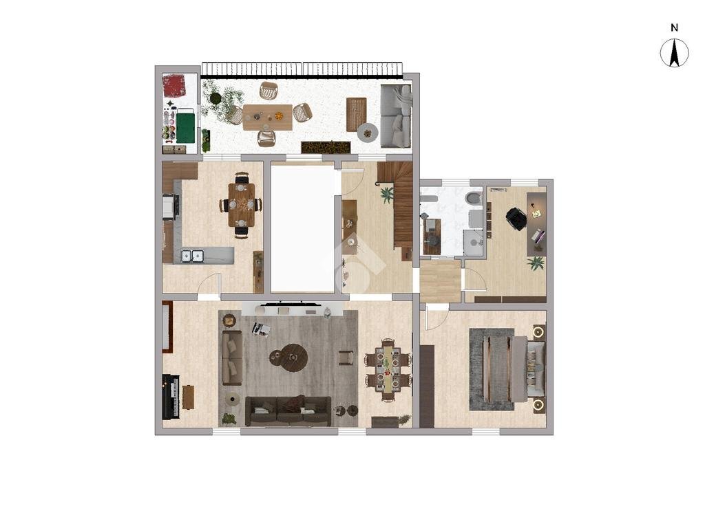 Four-room apartment Via Gaspare Rotondi, Paderno Dugnano - floor plans 1