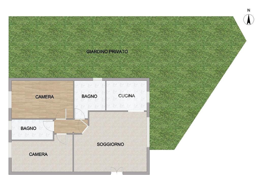 Three-room apartment Via Cristoforo Colombo, Cornaredo - floor plans 1