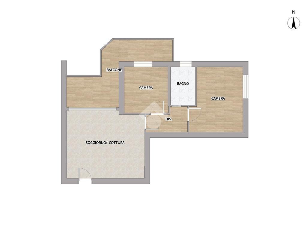 Trilocale via Trieste, San Giuliano Milanese - planimetria 1