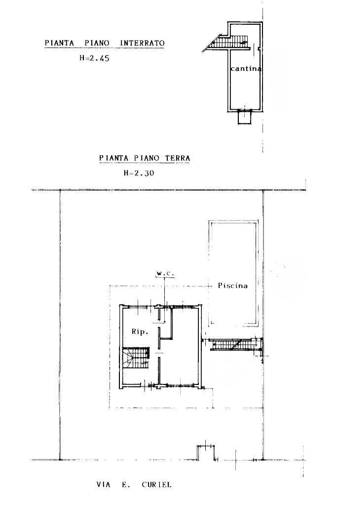 Villa Via Eugenio Curiel, Trezzo sull'Adda - floor plans 1