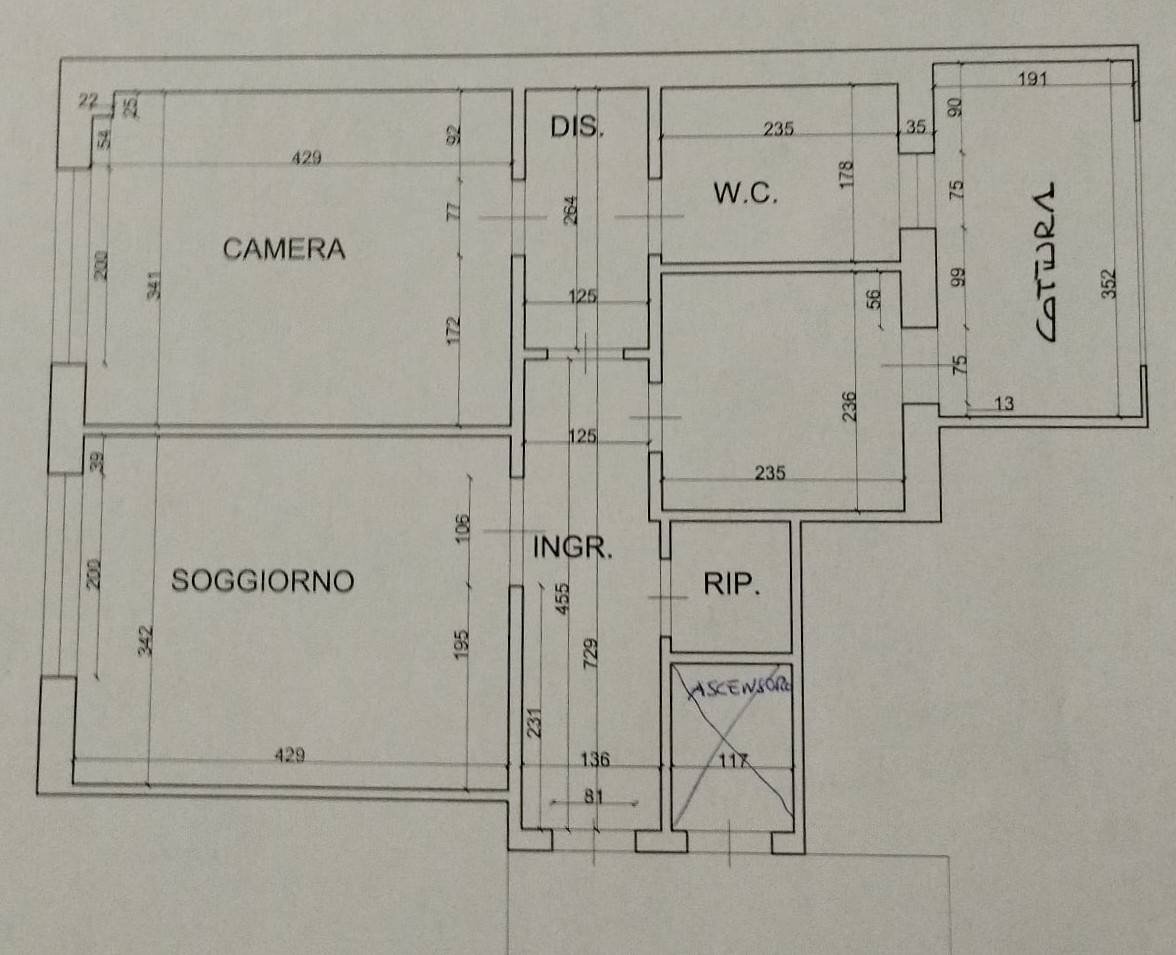 Foto 17 - Three-room apartment via verdi
 
230, Viareggio - floor plans 1