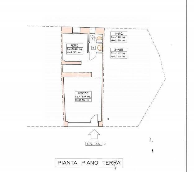 Foto 16 - Commercial Premises Via Garibaldi, Conegliano - floor plans 1