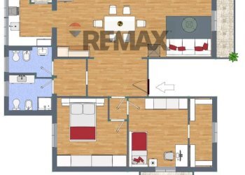 Pianta 2D - Four-room apartment VIA SAN MICHELE
 
20, Certaldo - photo 43